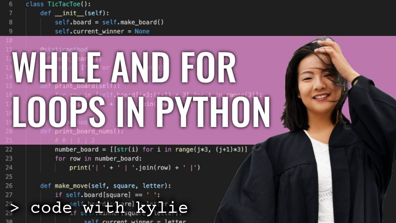 Циклы While и For в Python | Изучение Python для начинающих | Программируем с Кайли #6