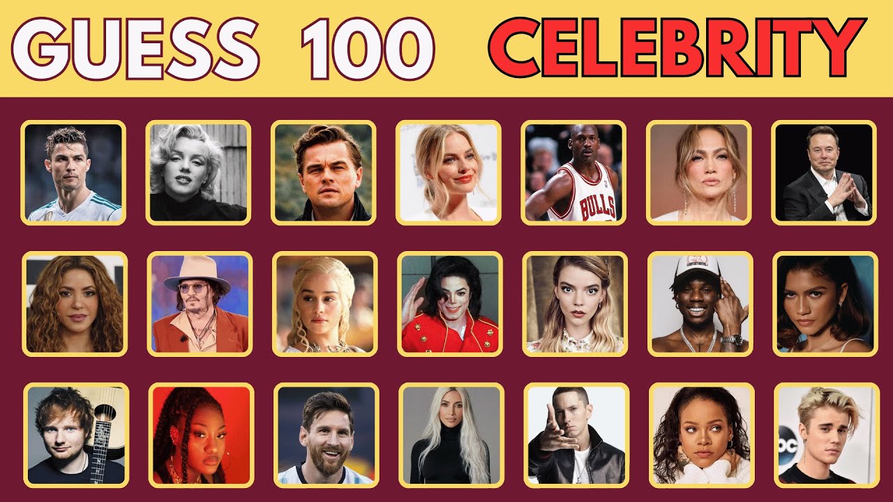 🎬✨ Guess The Celebrity In 3 Seconds | 🌍 100 Most Famous People In The World 🤩⭐