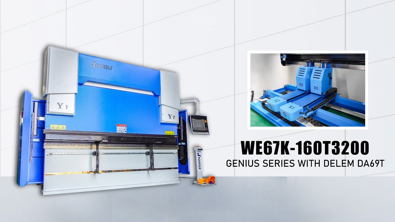 WE67K-160T3200 Genius CNC Press Brake With DELEM DA69T And Wila Clamp