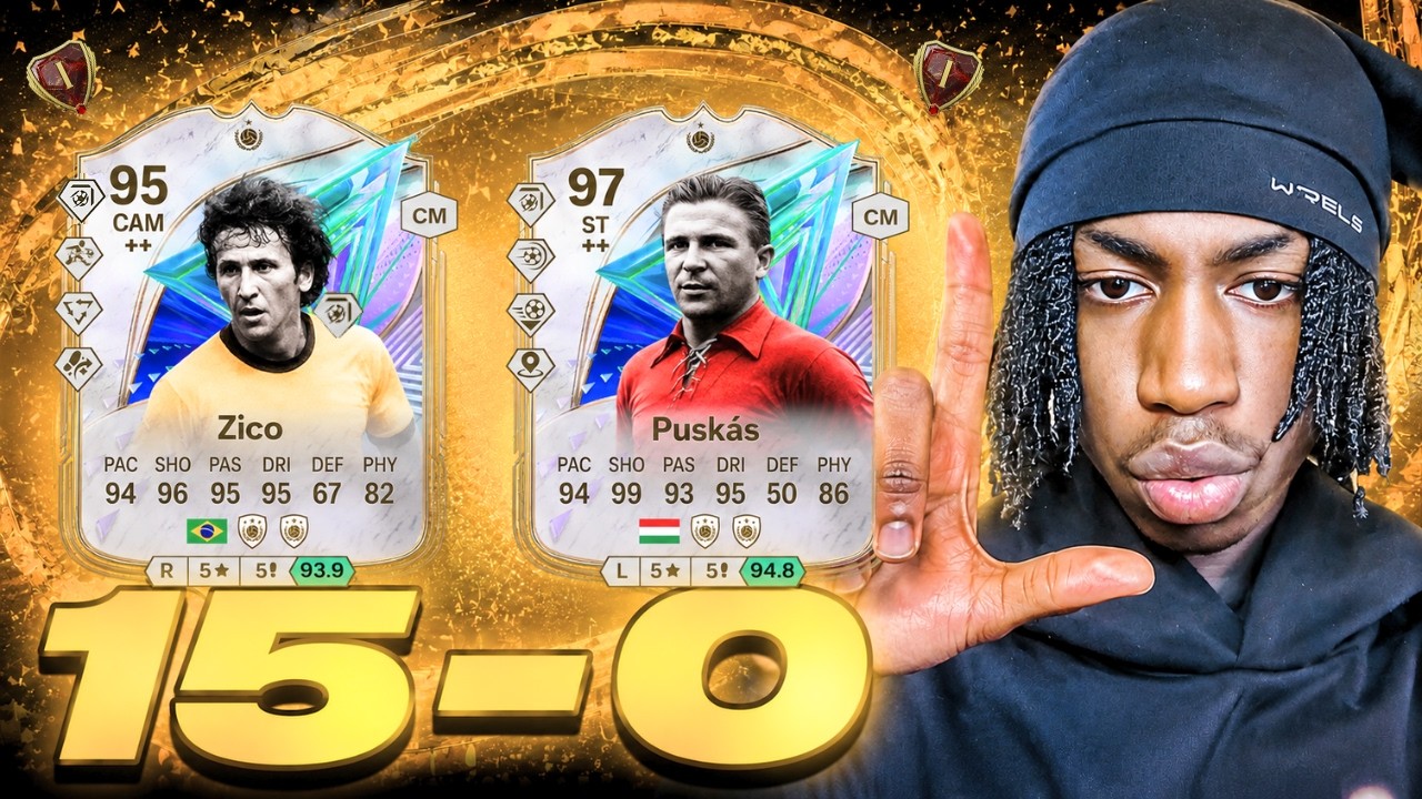 Смогут ли PUSKAS 97 и ZICO 95 дотащить меня до 15-0 в РАНКЕ 1!?!?