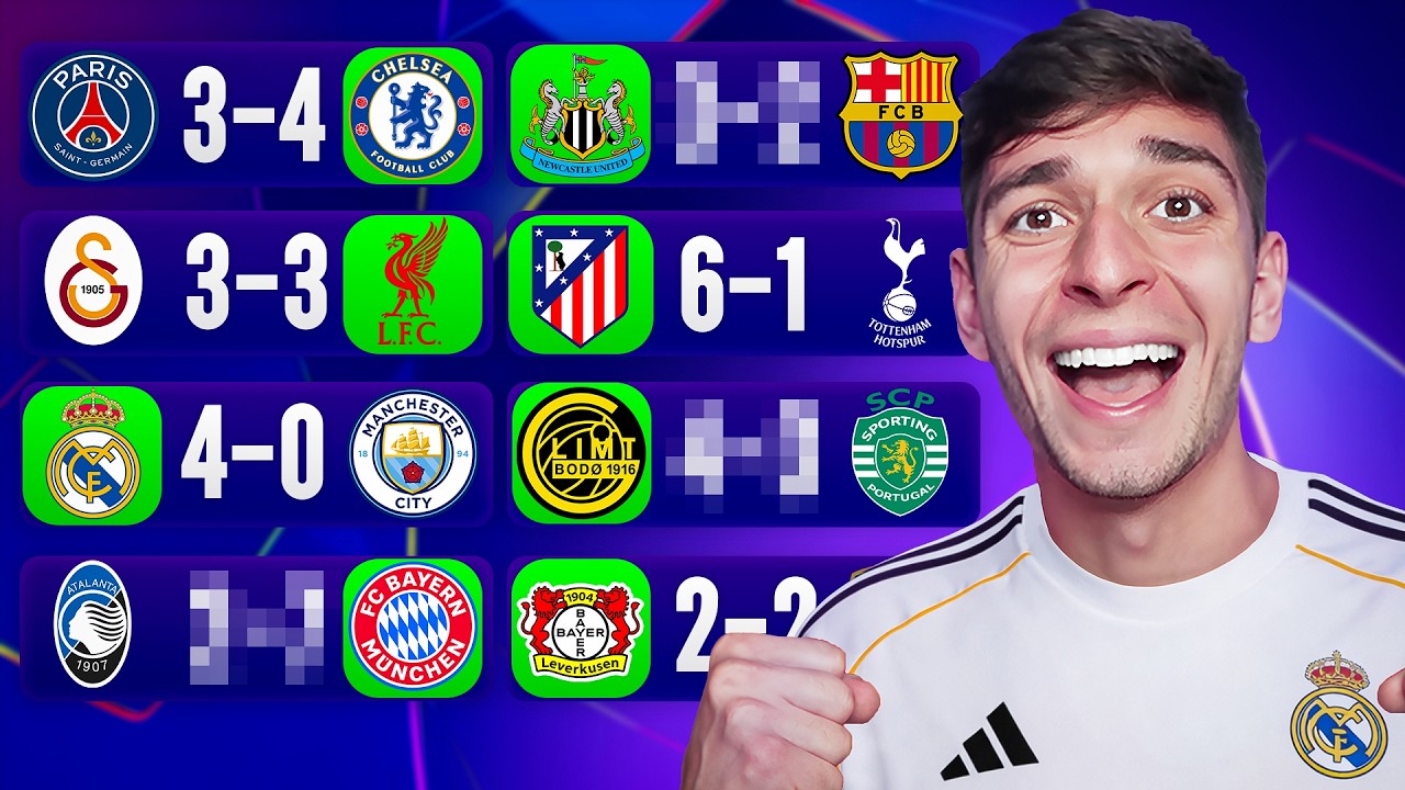 *EARLY* UEFA Champions League Round of 16 Prediction