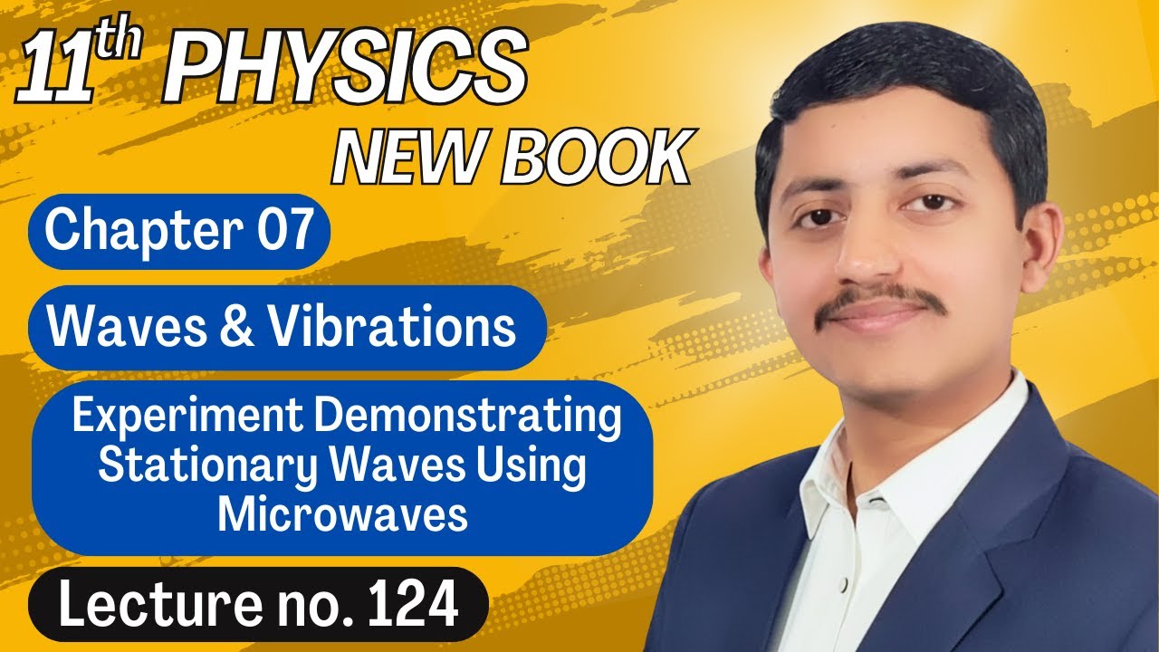 Experiment demonstrating stationary waves using microwaves | Physics Class 11