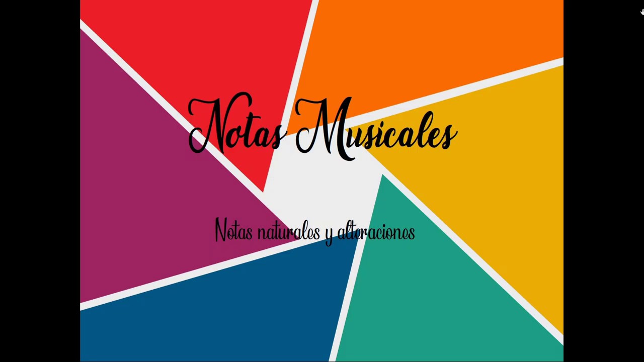 Notas musicales | Naturales y alteradas