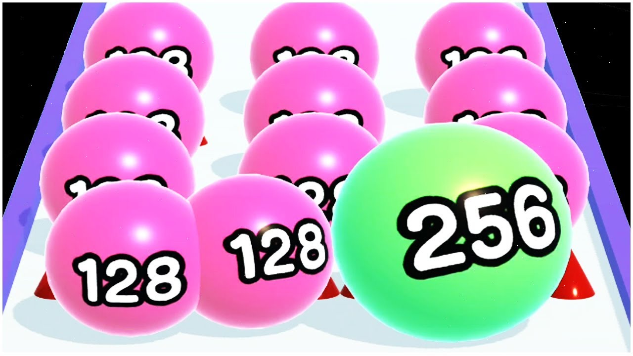 Ball Run 2048 merge number - Gameplay Walkthrough - Levels 164-192