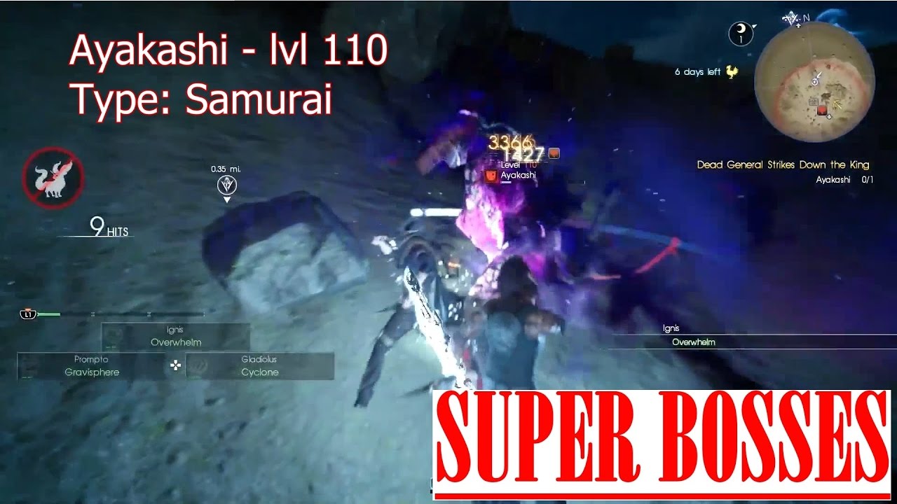 Final Fantasy 15: All Secret- and Super Bosses [Part 2/3] - (FF XV Boss Fight Exhibition)