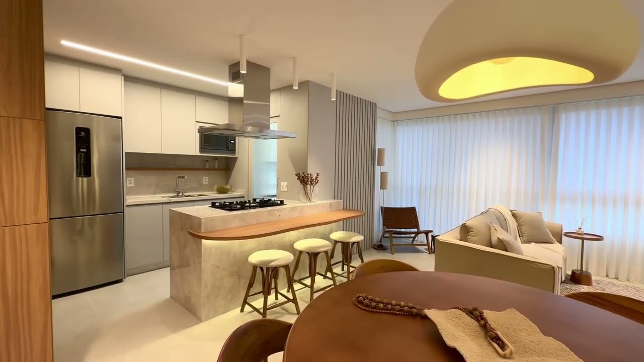 Lindo apartamento de 3 quartos mobiliado, no edifício Montalcino. 