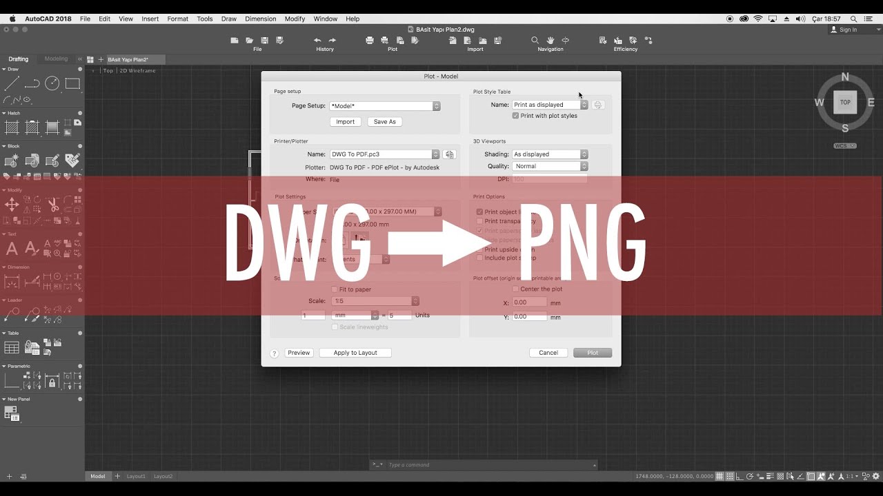 AutoCAD İle  Ölçekli Çıktı Alma - DWG'den PDF'e  Çevirme - Plot, Print