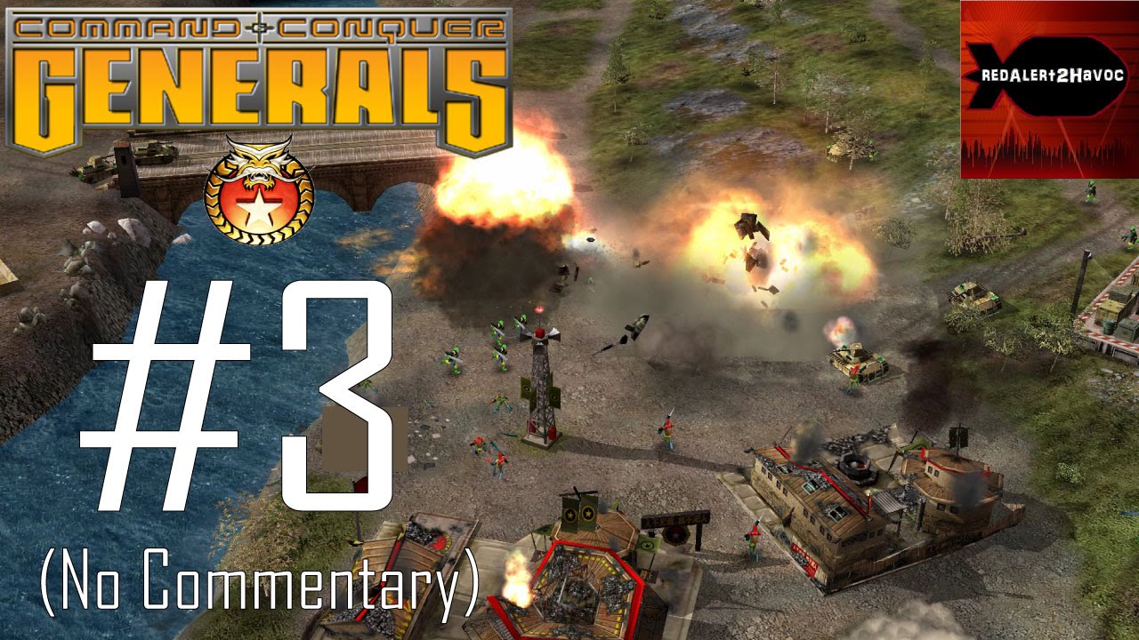 Прохождение кампании Command & Conquer: Generals в Китае, часть 3 (Поток насилия, без комментариев)