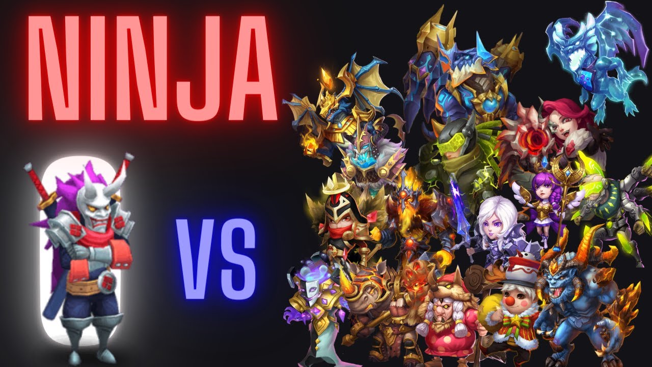 Ninja Vs Almost Every Hero In The Game | Castle Clash