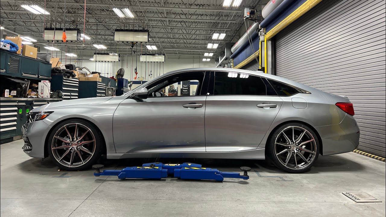 Honda Accord 2.0 Turbo 2018 года — ступенчатые пружины Vossen HF-3 | RS-R Down Springs (Эпизод 2)