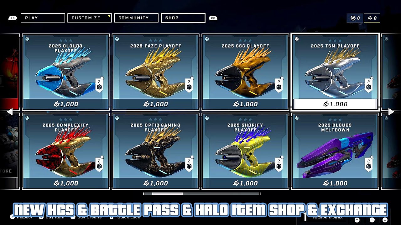 What&rsquo;s Inside Halo Infinite Shop? NEW HCS ITEMS,.