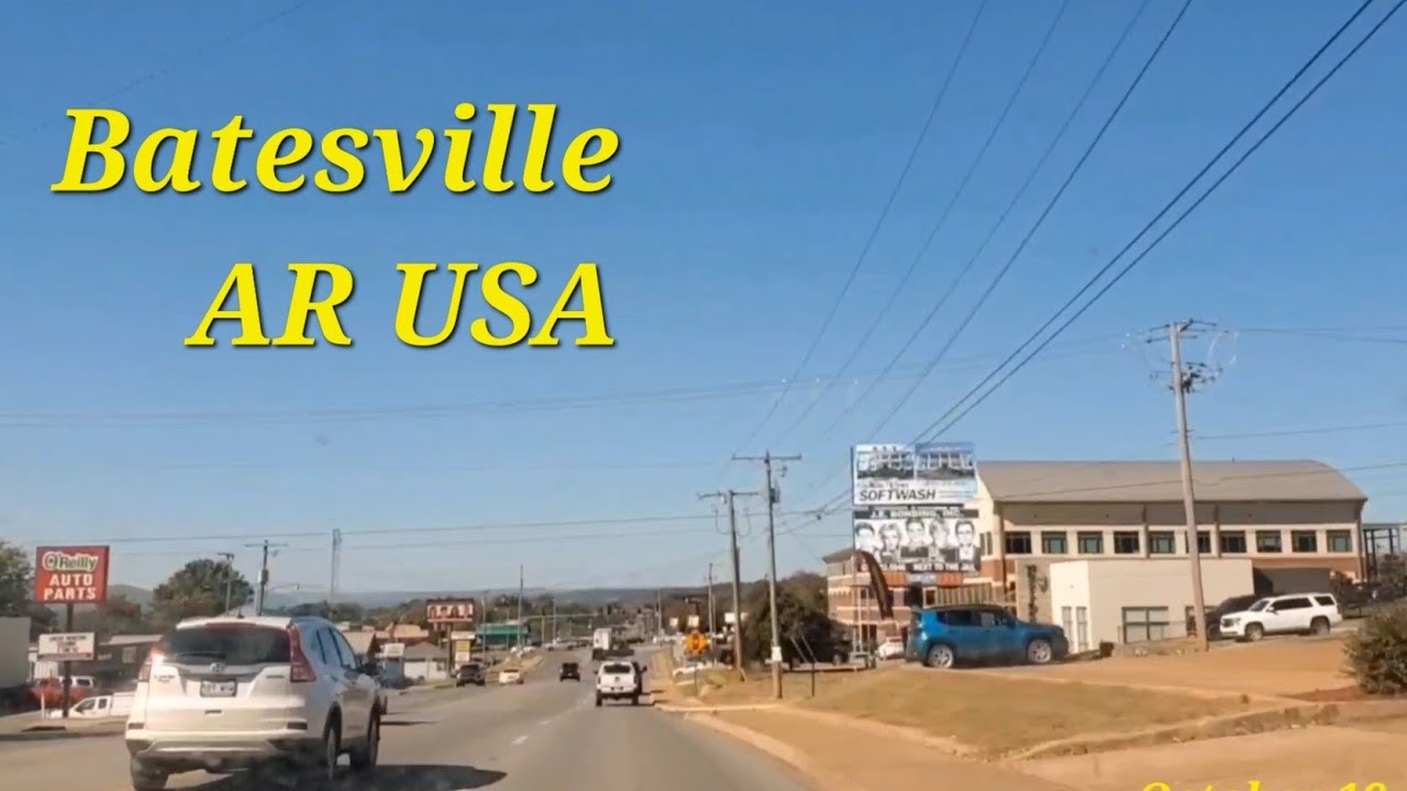 Driving City of Batesville, AR, USA 