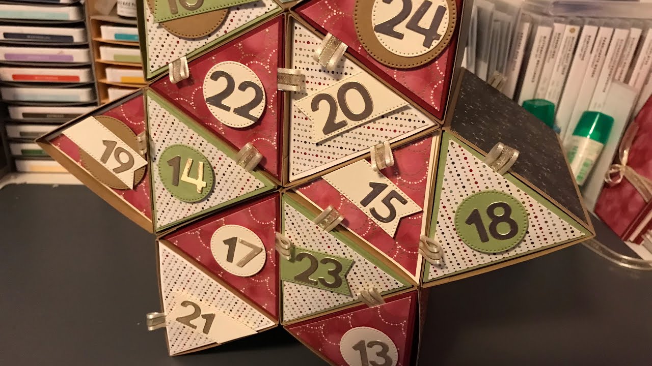 Sternenbox - großer Adventskalender - mit StampinUp!