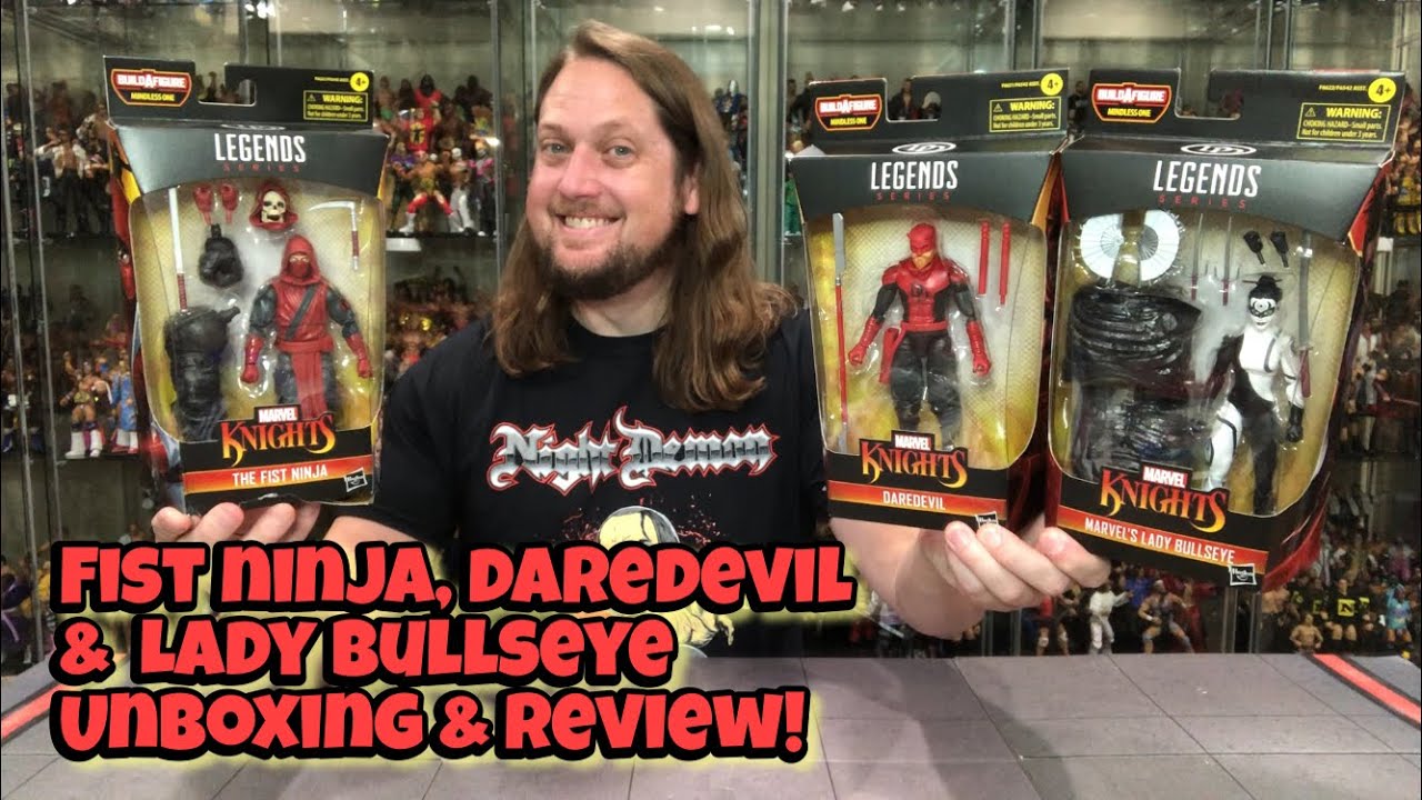 Daredevil, Fist Ninja & Lady Bullseye Marvel Legends Unboxing & Review!