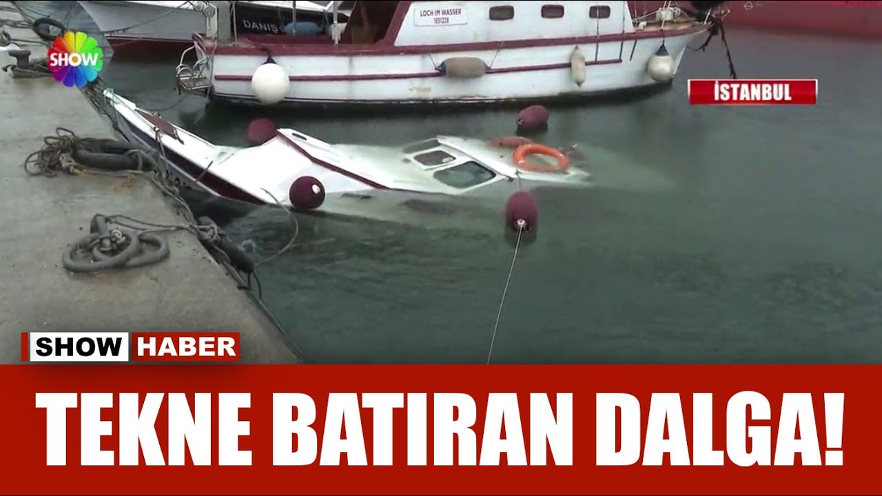 Kıyıya yanaşırken tekneyi batırdı