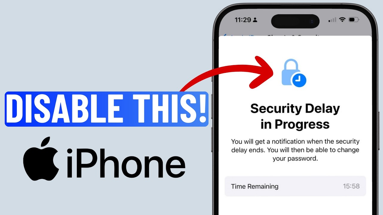 How to Disable Security Delay in Progress Error on iPhone (2025)