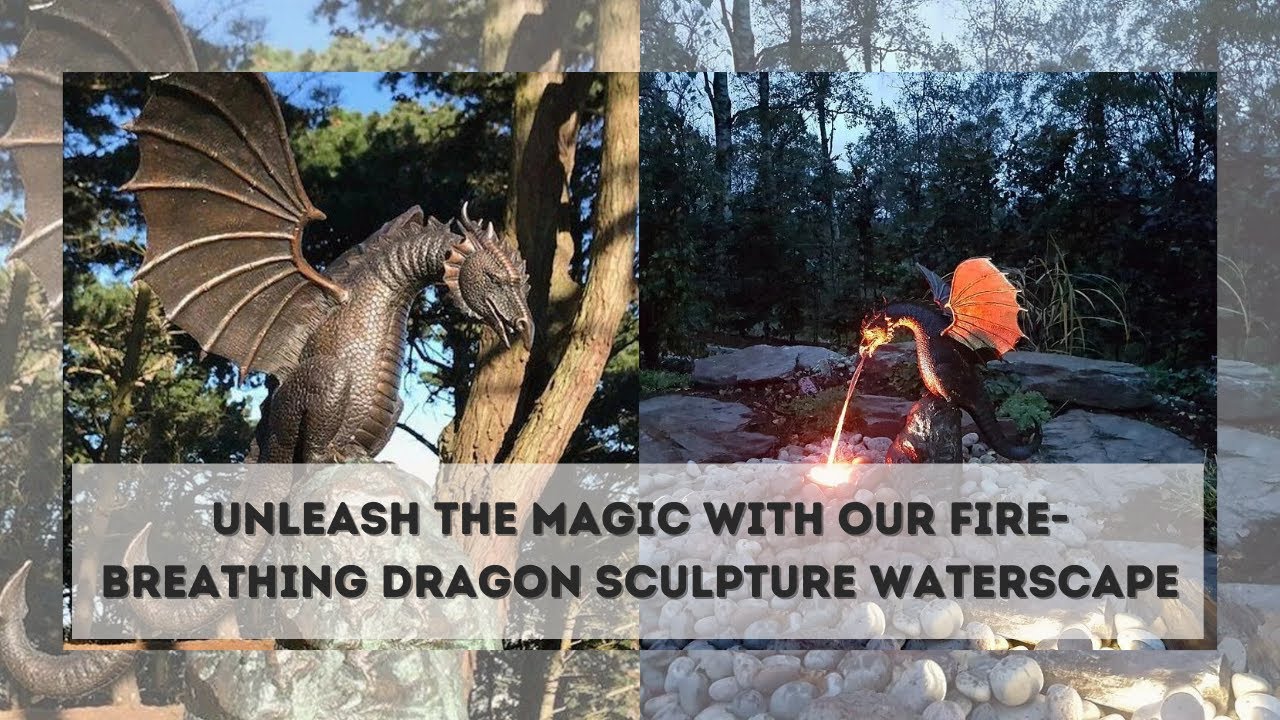 Bronze Fire-breathing Fountain Dragon Sculpture
