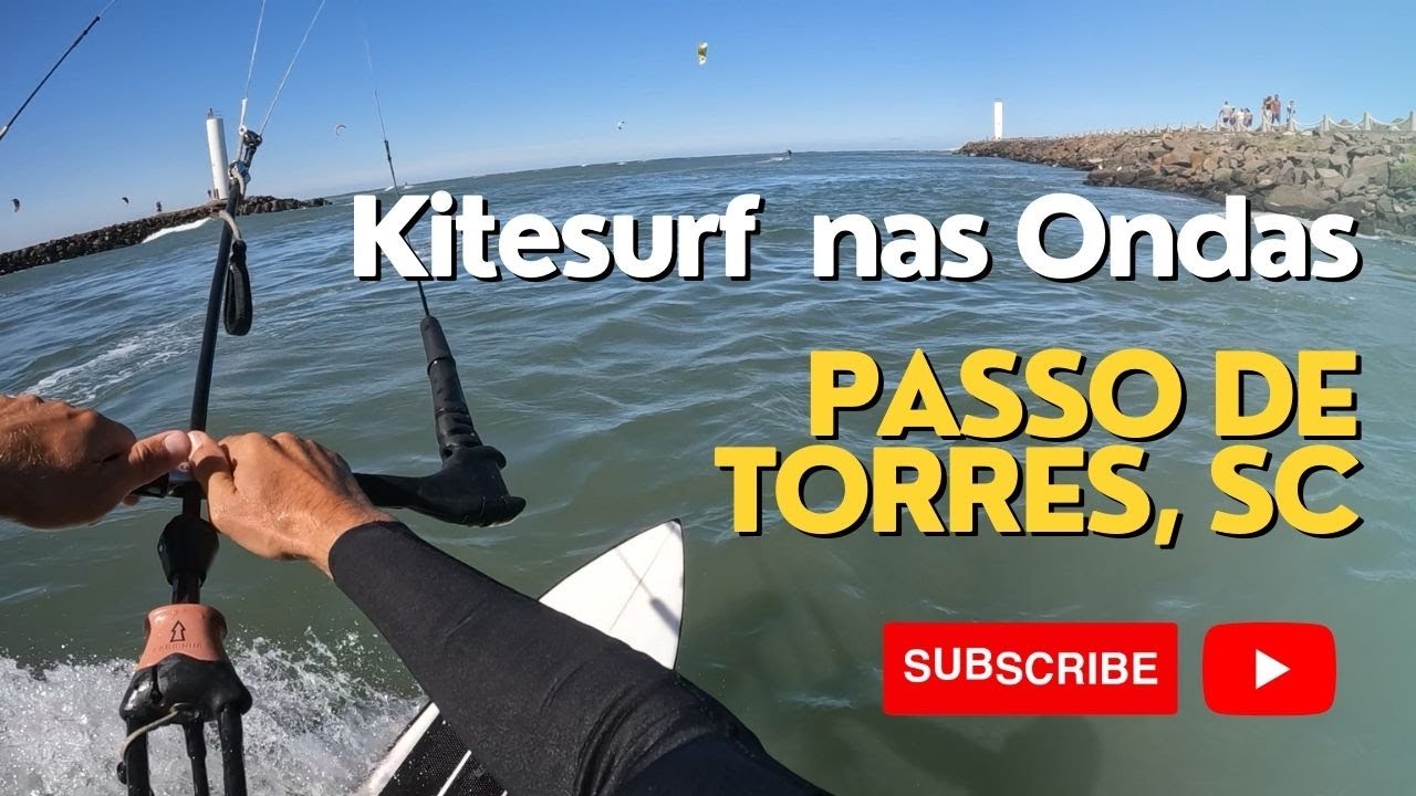 Kitesurf  nas ondas do Passo de Torres SC. KSAVLOG #10
