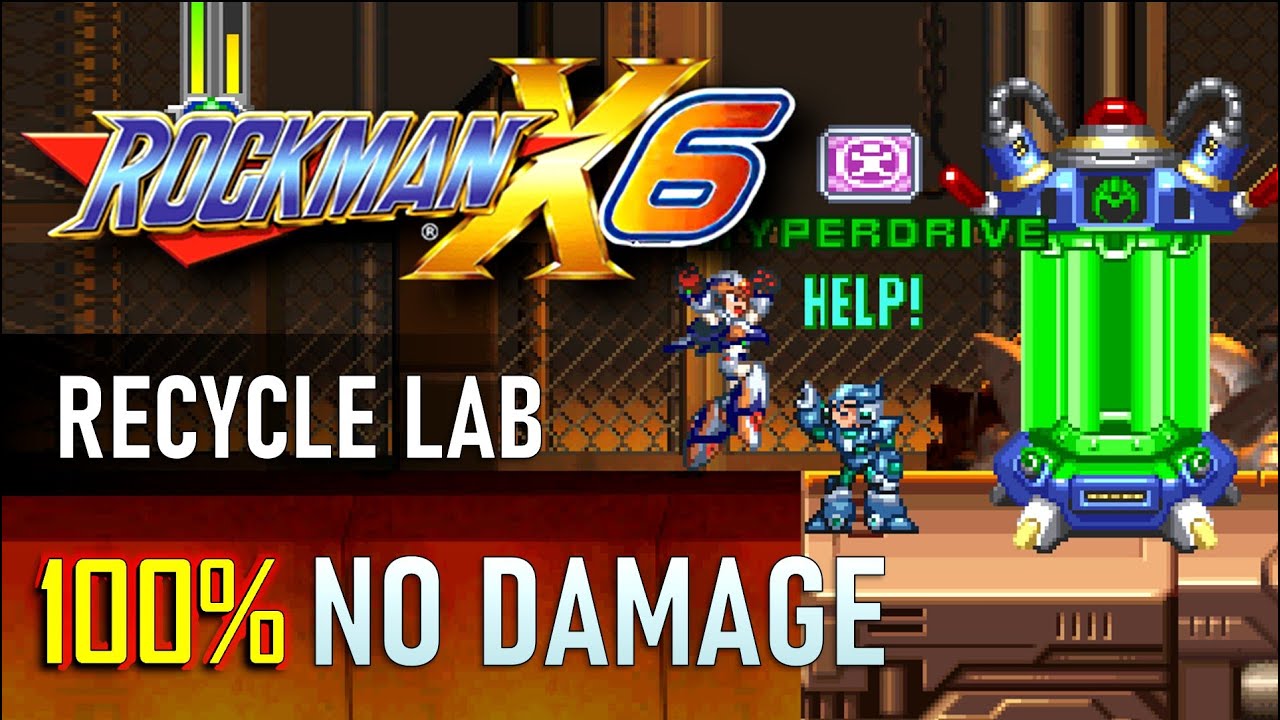 MegaMan X6 100% Walkthrough Part 2 (Recycle Lab) Metal Shark Player