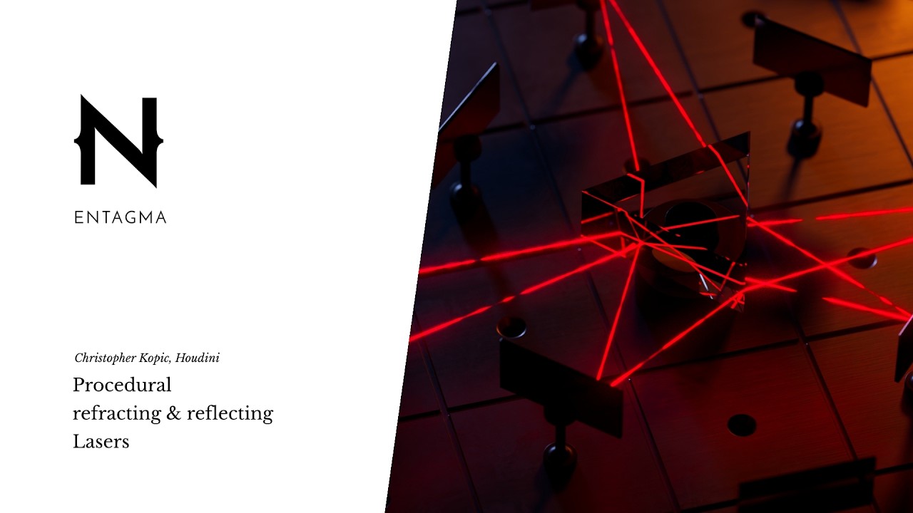 Free Houdini Tutorial: Procedural refracting & reflecting Lasers