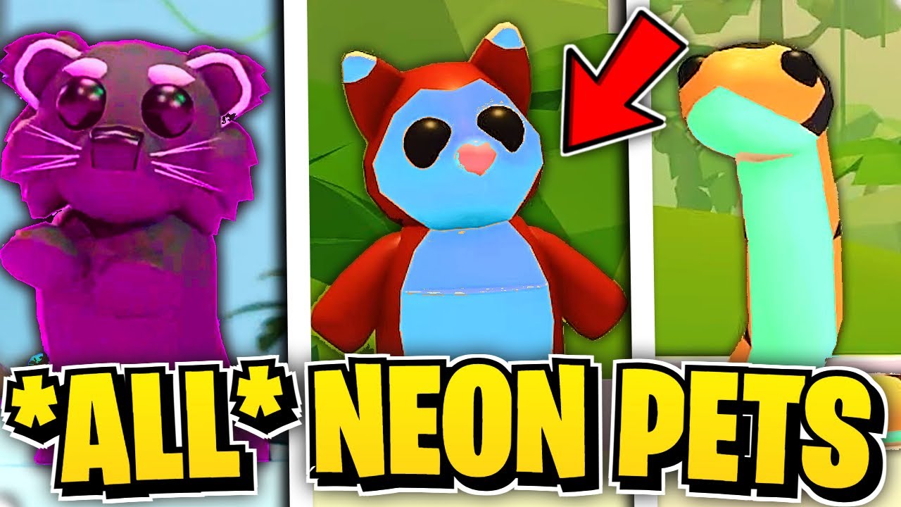 All *NEON* SOUTHEAST ASIA PETS In ADOPT ME!! [New UPDATE]