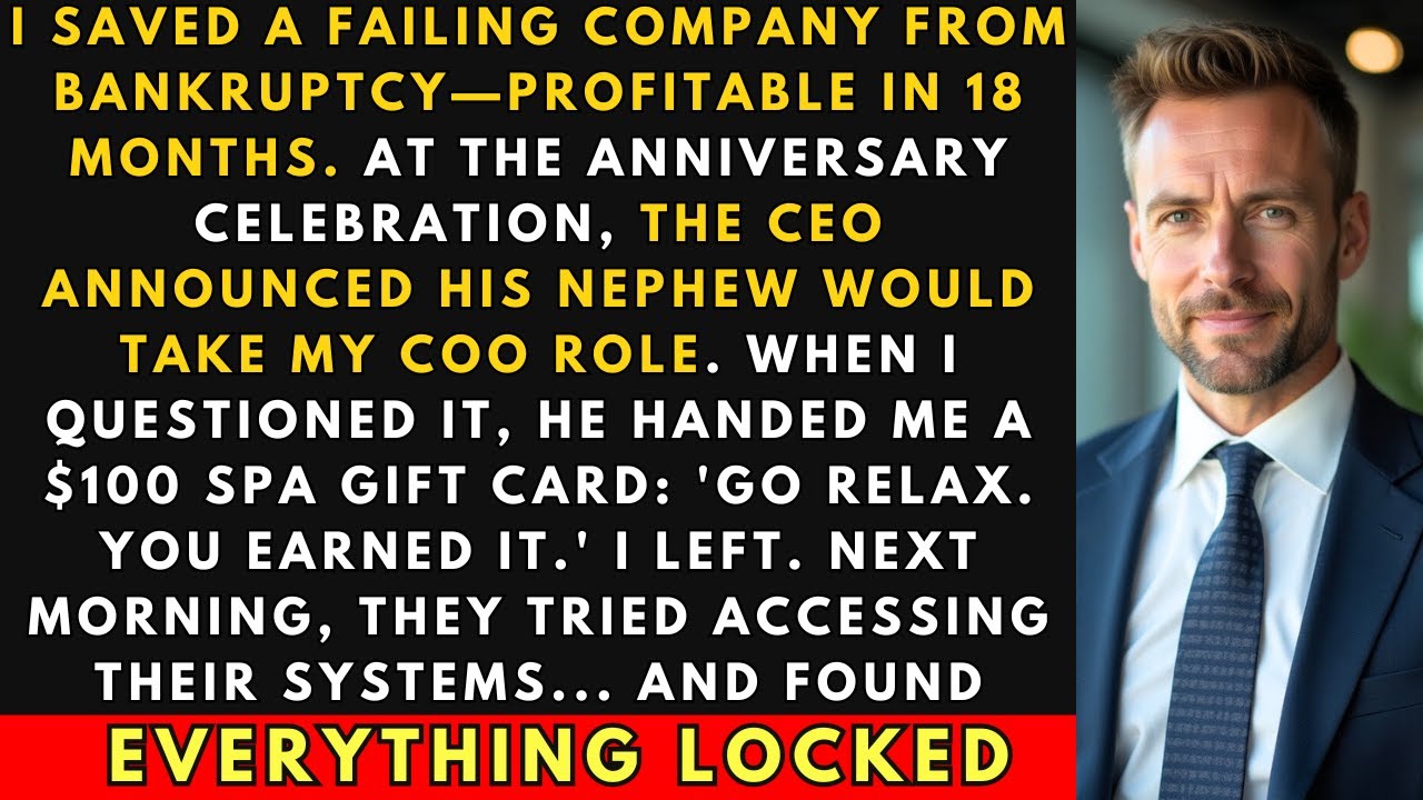 I Saved the Company From Bankruptcy — They Replaced Me With the CEO's Nephew. Huge Mistake.
