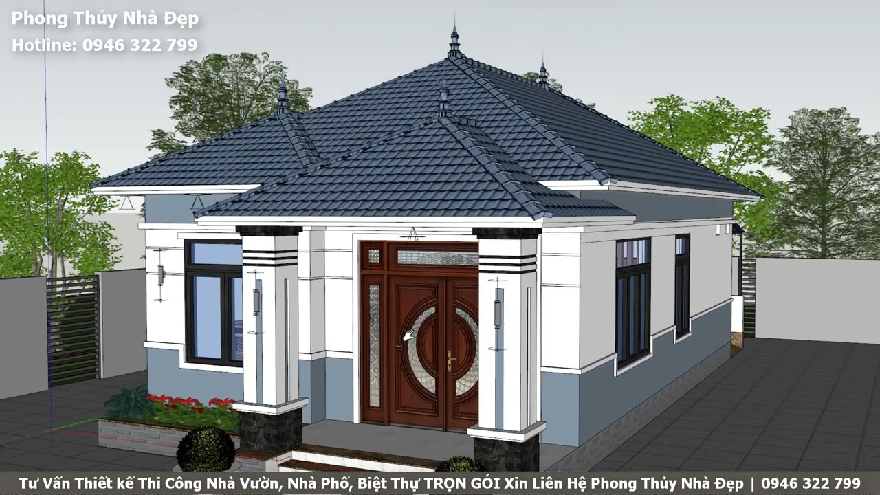 Mẫu Nh&agrave; Vườn M&aacute;i Nhật 3 Ngủ 100 m2 Đẹp Nhất 2022 | Phong Thủy Nh&agrave; Đẹp | 0946 322 799