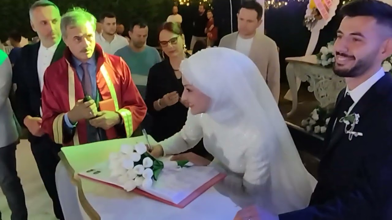 Kevser Tekintangaç & Yusuf Berke çiftinin Nikah töreni O anlar kameraya yansıdı sende izle yorum yap