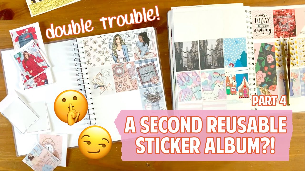 reusable sticker album 4: too many leftover stickers... | sticker storage, planner organization