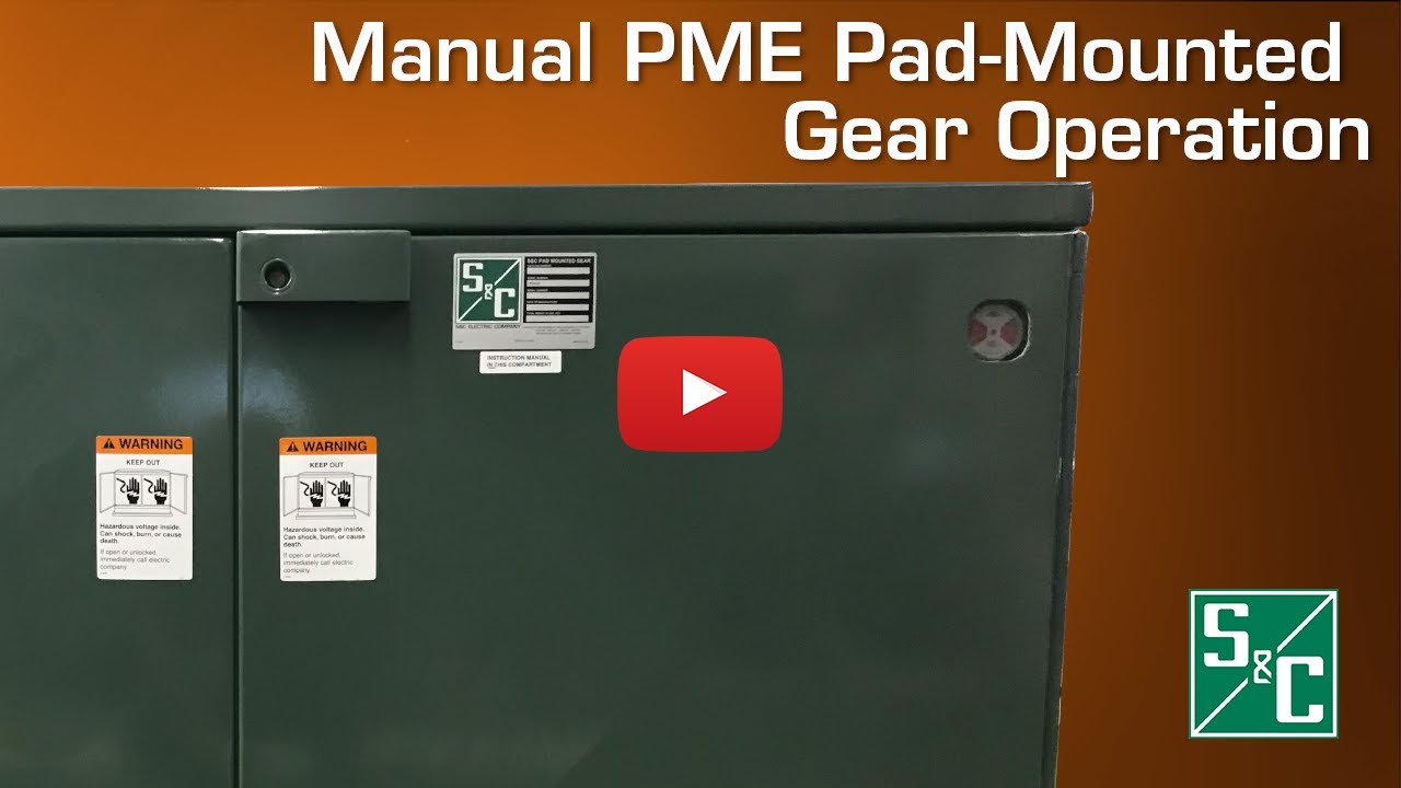 Manual PME Pad Mounted Gear Operation