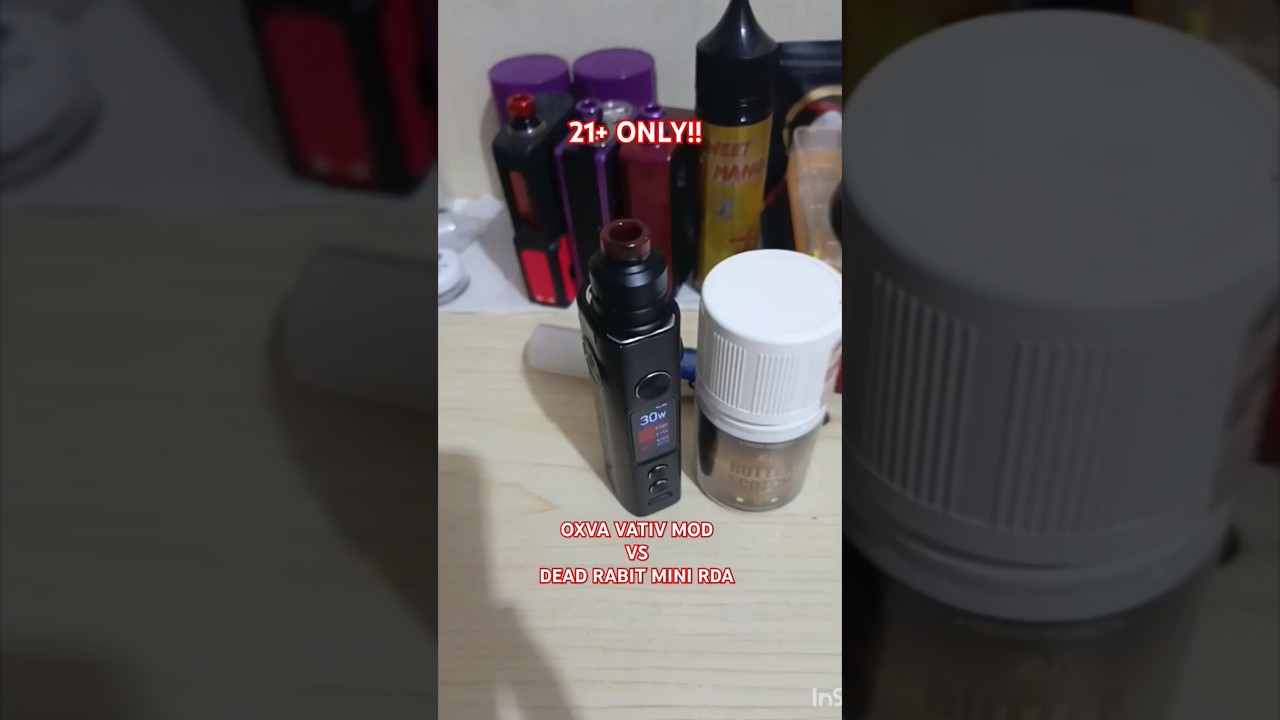 oxva vativ mod + dead rabbit mini rda firing test  #shorts #vapeshow #indonesia