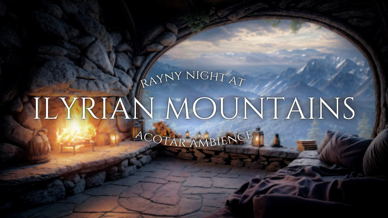 Sleeping in the Illyrian Mountains with Azriel 🏔️| Night Court Ambience | ACOTAR-Inspired ✨
