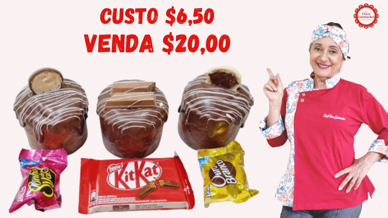 3 SABORES COM A MESMA BASE! MINI PANETONE BOMBOM! FATURE ALTO COM ESSE PRODUTO!