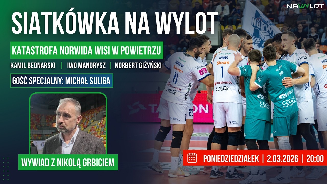 🔴 SIATKÓWKA NA WYLOT #5 | Gość: Michał Suliga (NIKOLA GRBIĆ, KS NORWID, CZĘSTOCHOWIANKA, AZS)
