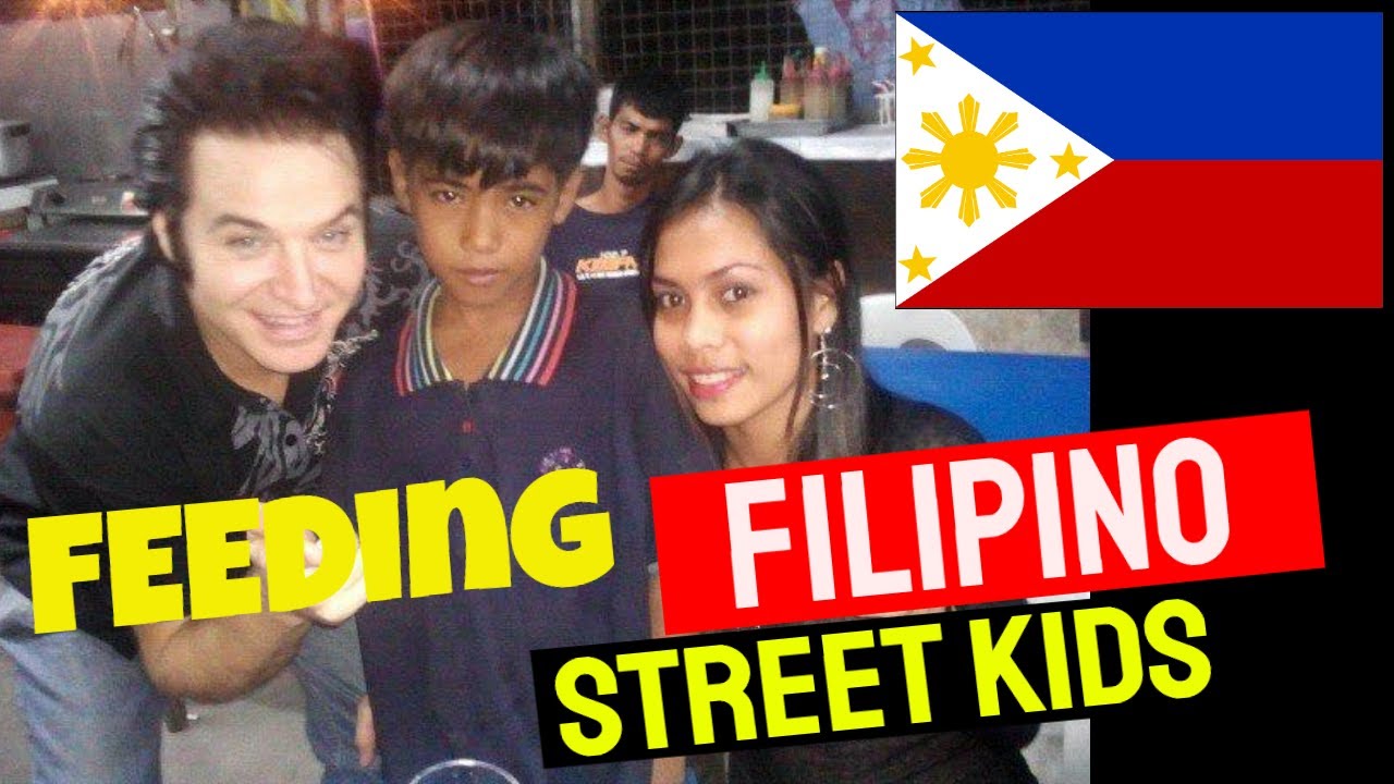 Feeding Poor Filipino Street Kids  -  Philippines Travel