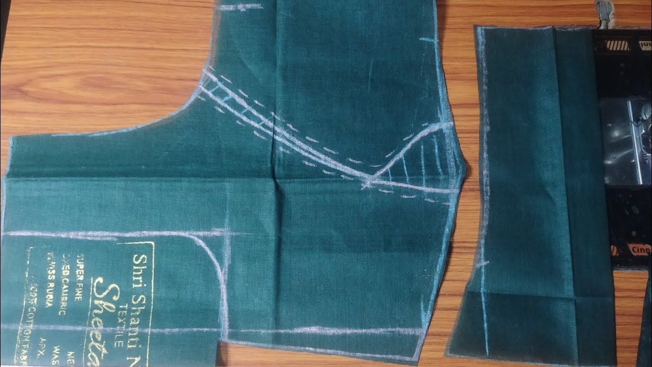 Princess cut belt blouse cutting and stitching!