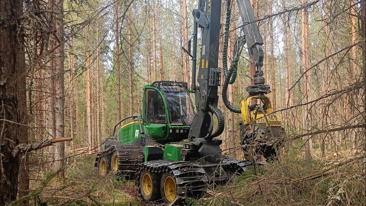 Pitkä kelirikko tauko pidetty John Deere 1170G H423 IBC