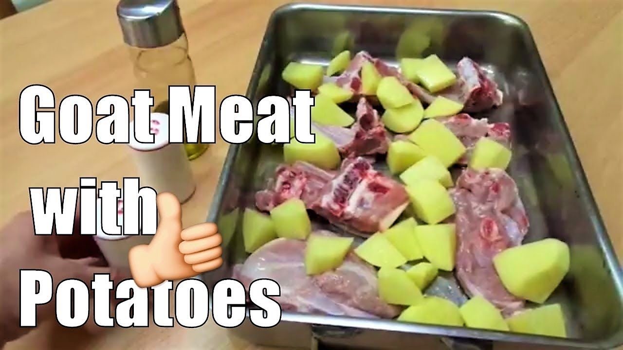 Goat Meat in the Oven with Potatoes Simple recipe Italian Food