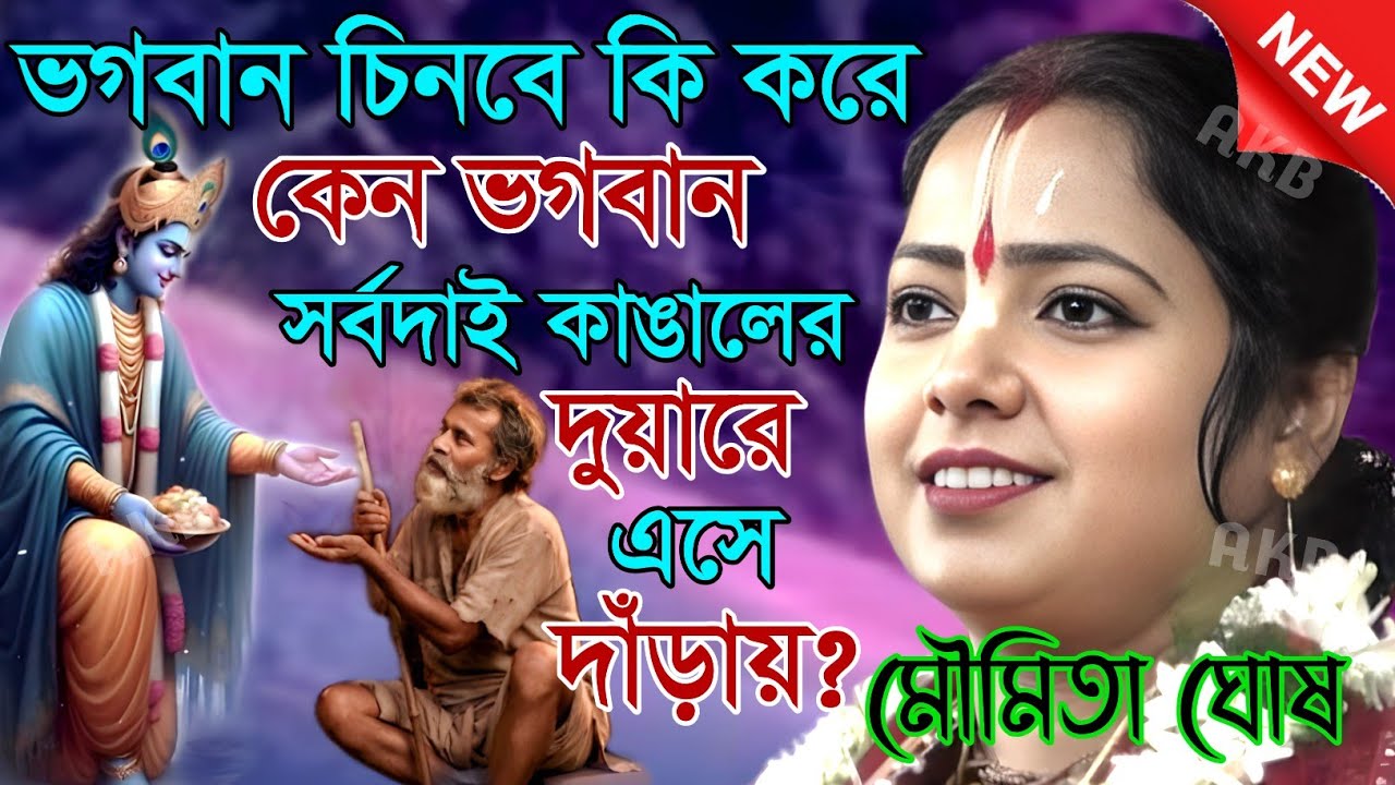 কেন ভগবান সর্বদাই কাঙালের দুয়ারে এসে দাঁড়ায়? ভগবান চিনবে কি করে! মৌমিতা ঘোষ |Kirtan moumita ghosh