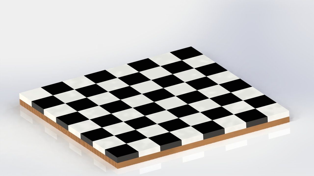 Chess Board Solidworks Design  [file available]