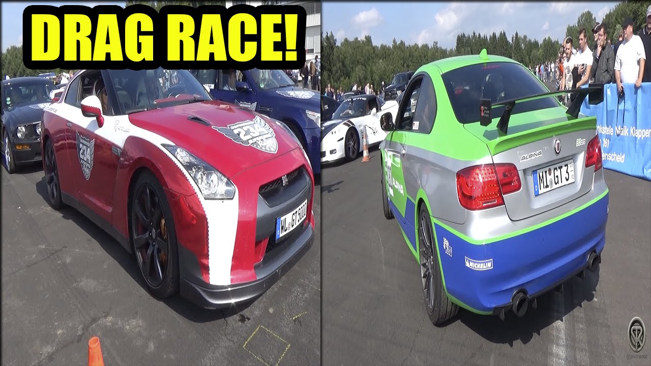 Nissan GTR R35 VS Alpina B3 GT3 - DRAG RACE!