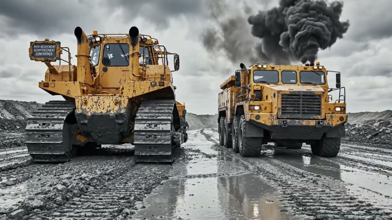 A Day on the Construction Site Dump Trucks, Excavators, Tankers & Cranes in Action