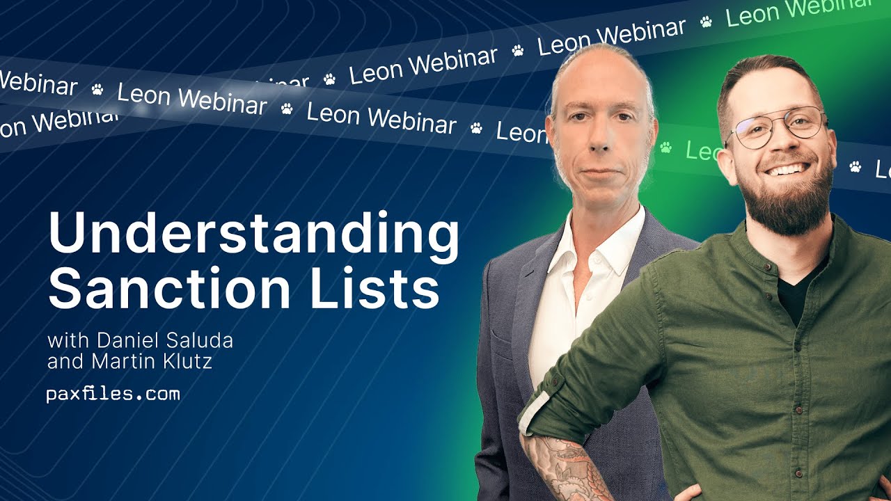 Leon Webinars: Sanctions Lists Scanning with Leon Software and paxfiles.com