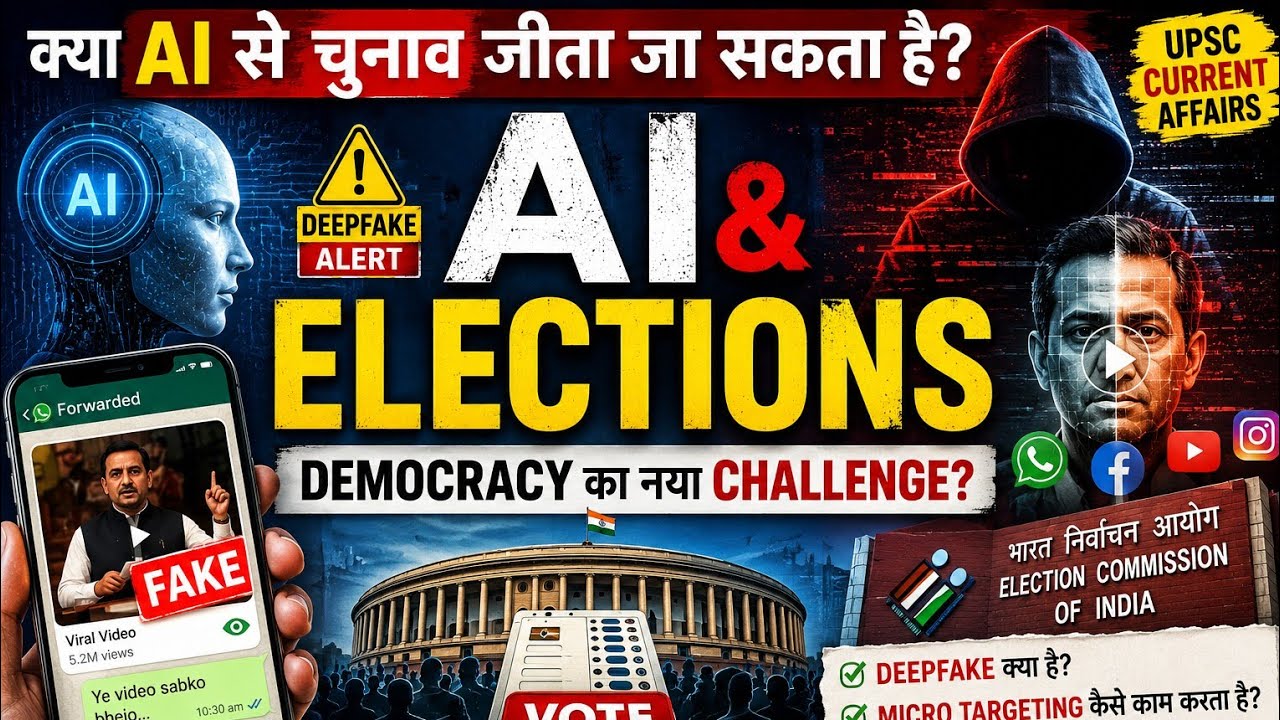 AI & Elections Explained | Deepfake, Democracy & UPSC Current Affairs 2026 | UPSC Decode