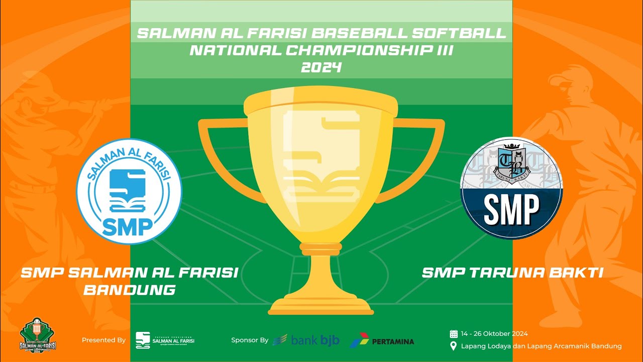 Pertandingan FINAL SMP Salman Al Farisi Bandung VS SMP Taruna Bakti | Baseball Softball Championship