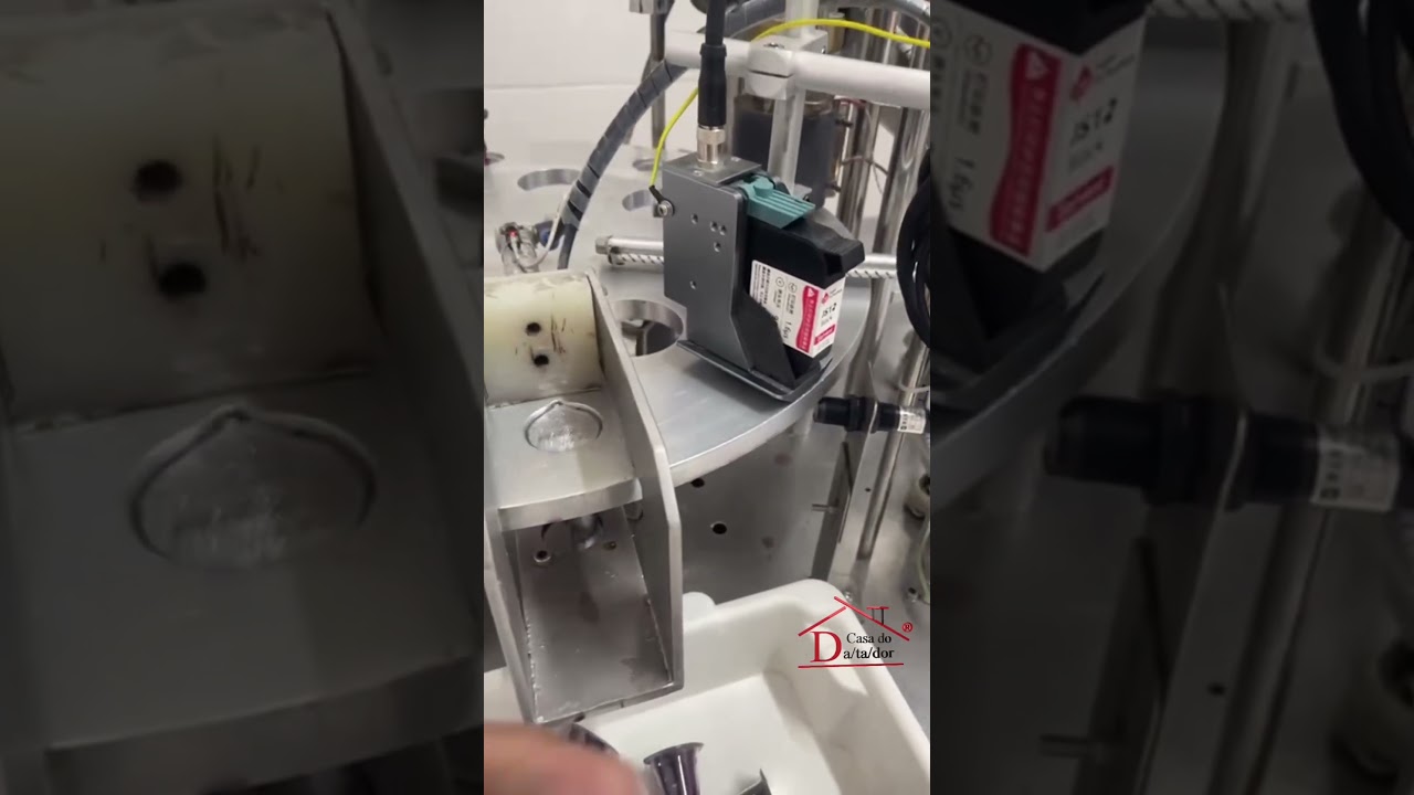 Mais uma instalação por video chamada da inkjet Mx1 New Plus! Dessa vez em envasadora de copinhos!