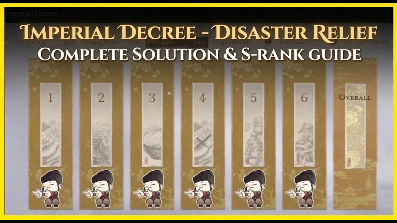 Imperial Decree - Disaster Relief S Tier Solutions - Where winds meet