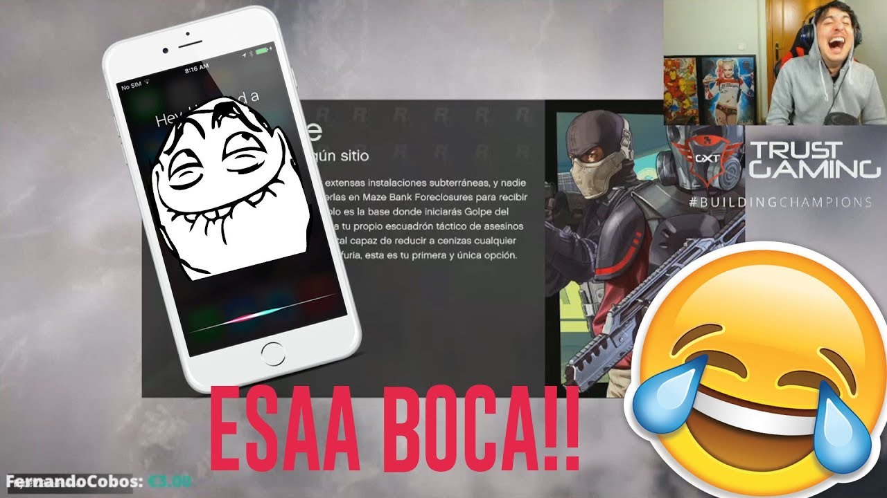 SIRI TROLEA a BraxXter y xFaRgAnx YT EN DIRECTO + CHISTES MALOS