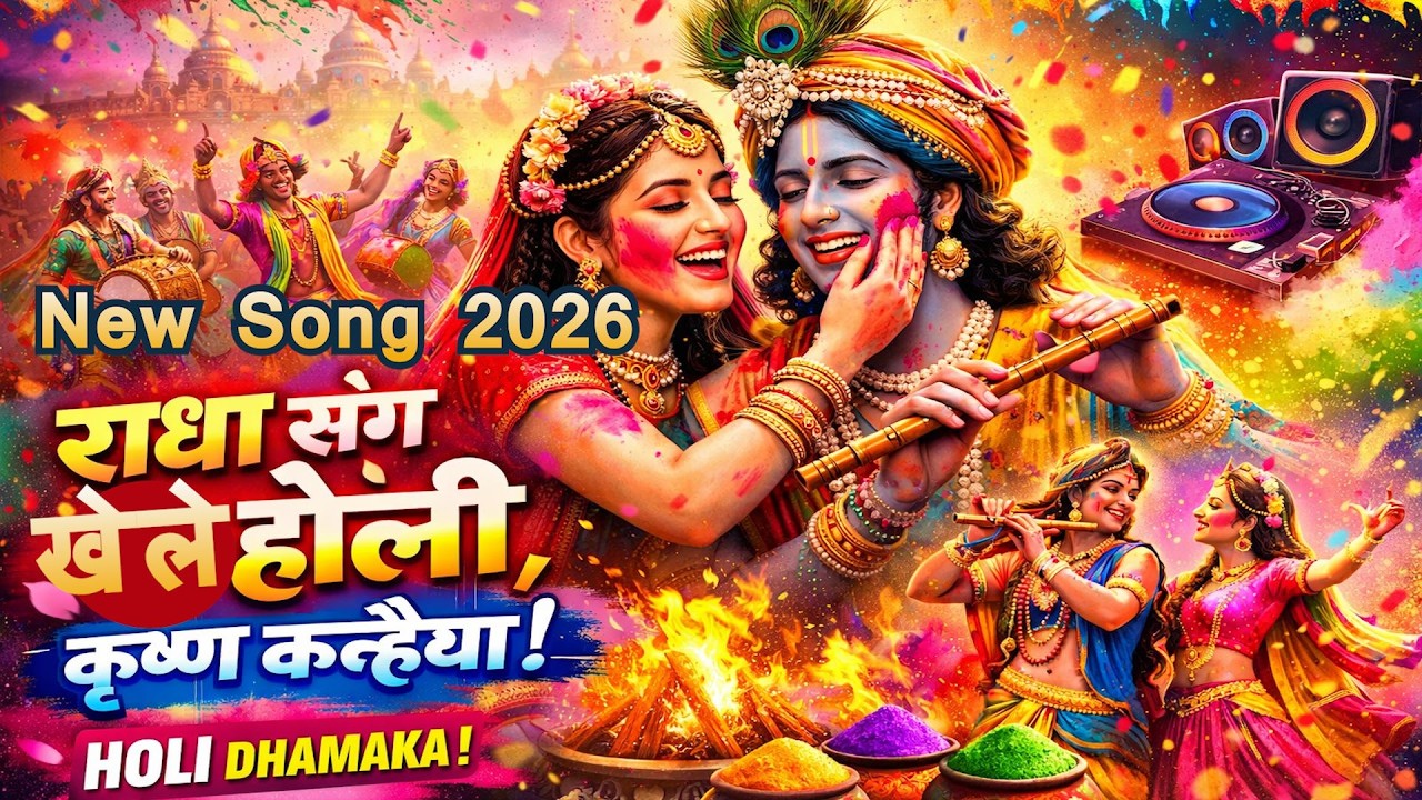 Holi Special DJ Bhajan 2026 | राधा संग खेले होली कृष्ण कन्हैया | Vaikunth Vibes | DJ Dance Bhajan |