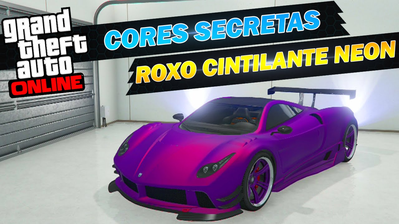 GTA V ONLINE - CORES SECRETAS - ROXO CINTILANTE NEON